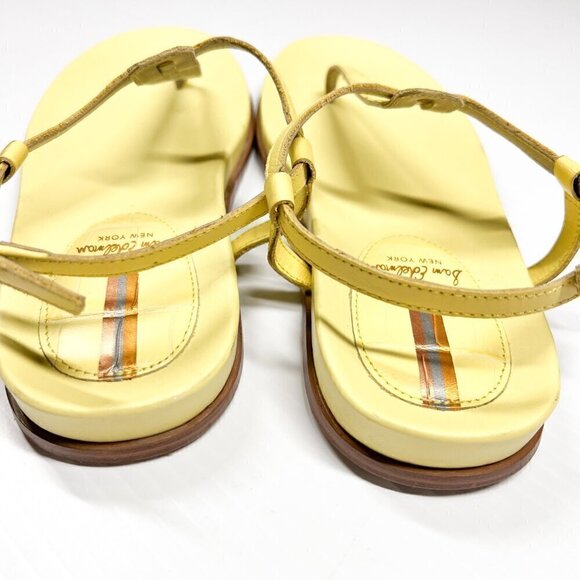Sam Edelman Yellow Croc Naomi Wedge Thong Sandals Size 6.5 - Picture 6 of 12